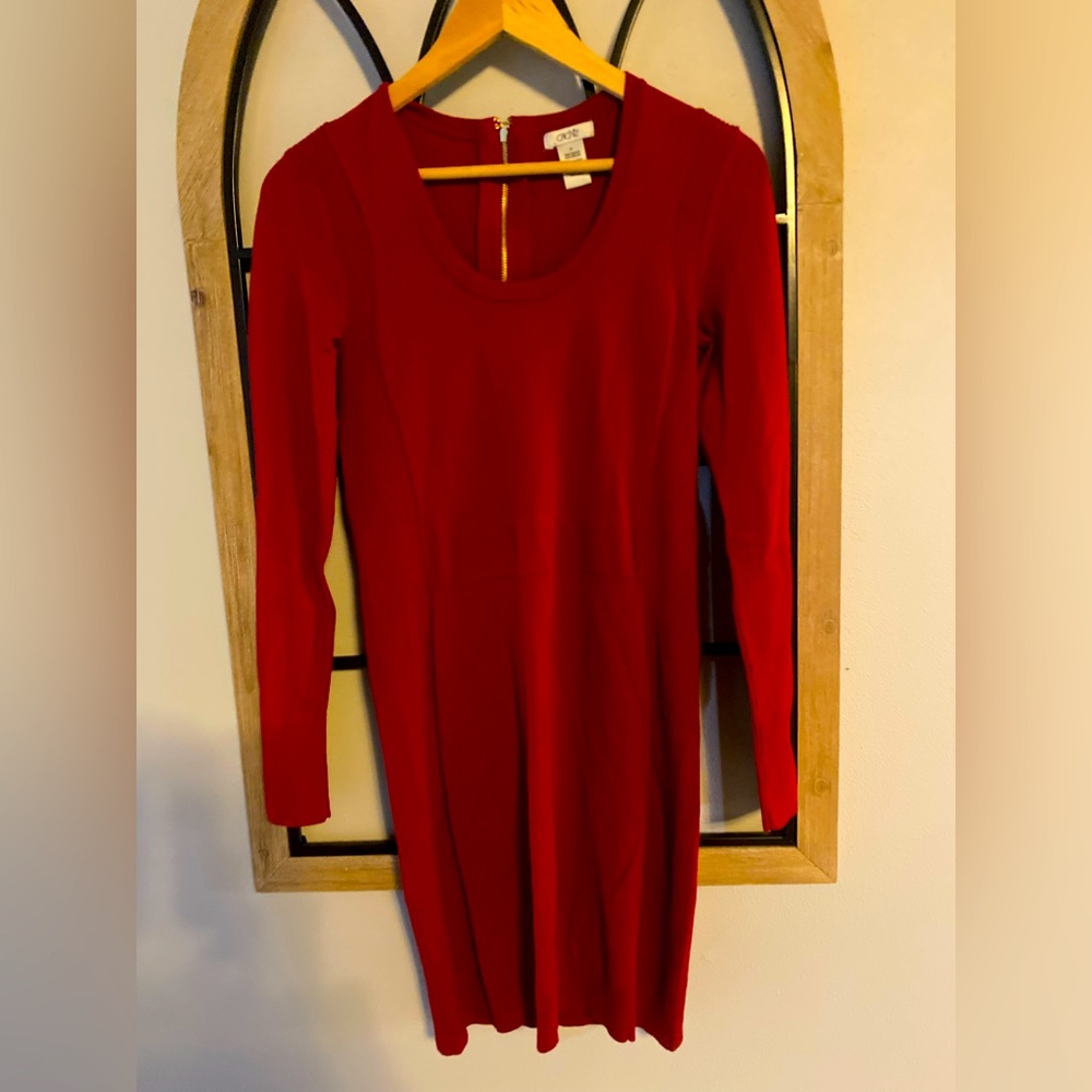 Gorgeous Red Cache Brand Sweater Dress- Medium